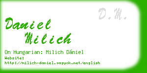 daniel milich business card