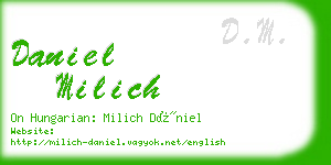 daniel milich business card